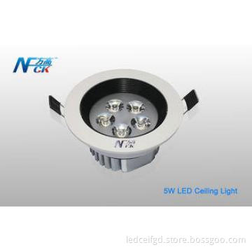 High CRI 5w AC 120volt LED Recessed Ceiling Lights , 50HZ /